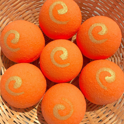 Orange Satsuma Bath Bomb - blackprint.com