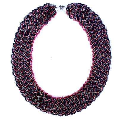 Bead collar necklace - blackprint.com