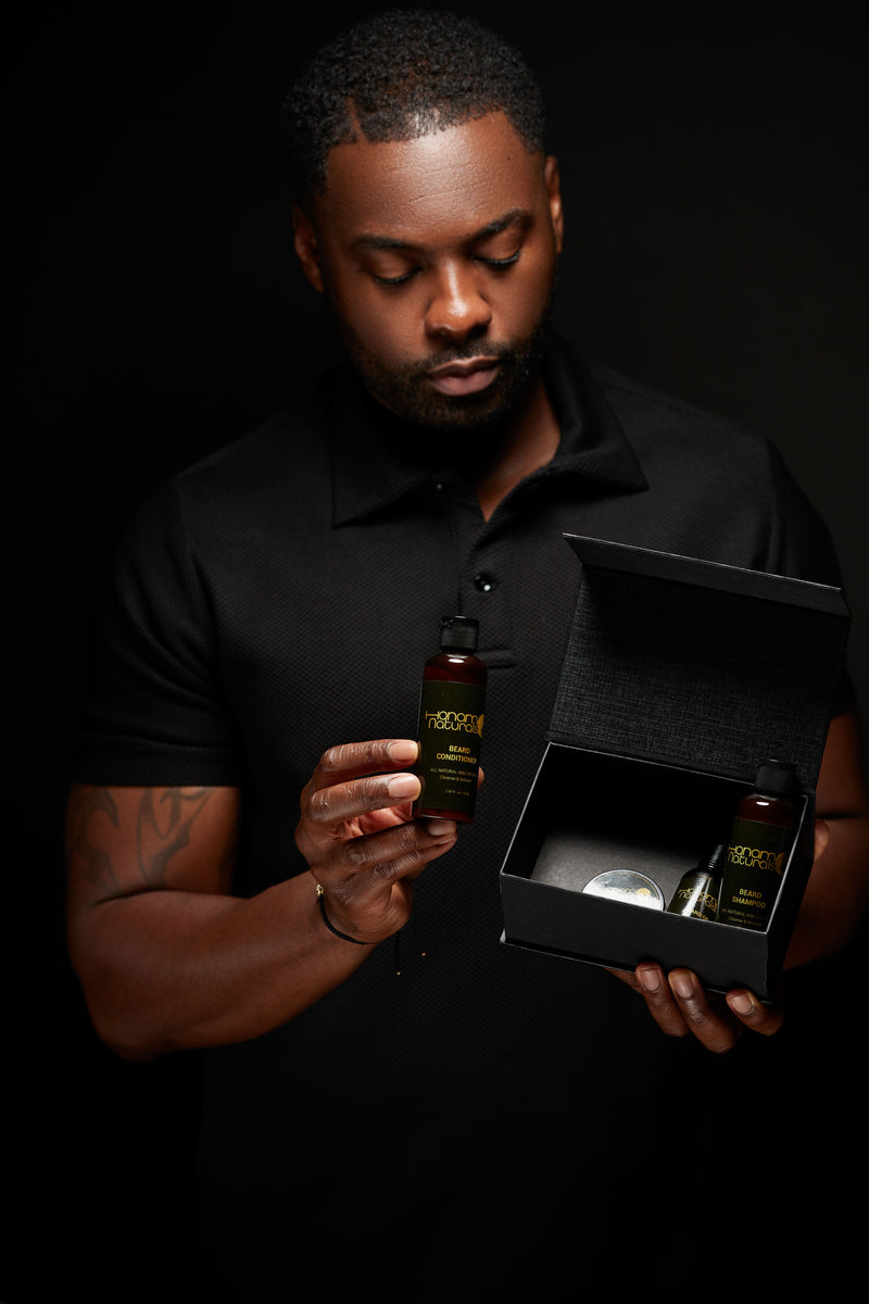 Honam Naturals 4 Piece Beard Kit - blackprint.com