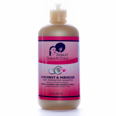 Sisslet Coconut & Hibiscus Curl Enhancing Shampoo 500ML - blackprint.com