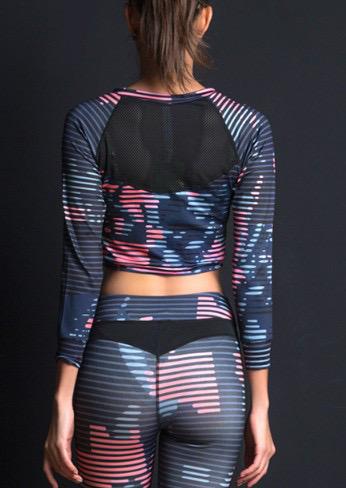 Ionic Crop jacket & sports bra - blackprint.com