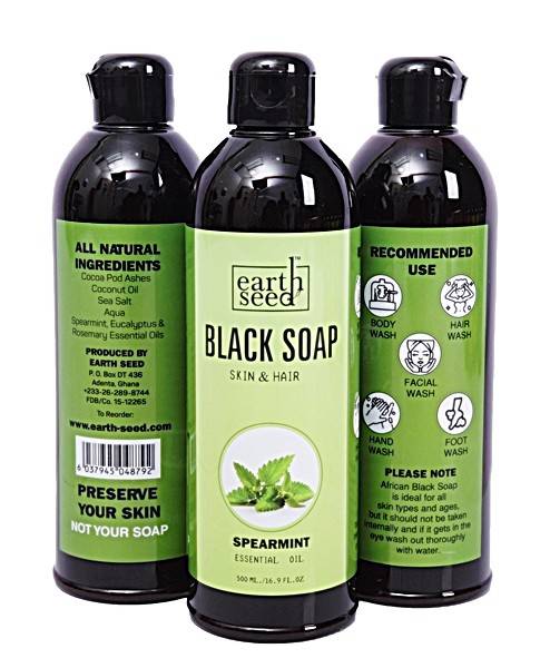 Liquid Black Soap with Spearmint - blackprint.com
