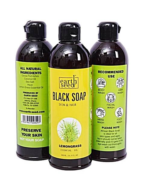 Liquid Black Soap with Lemongrass - blackprint.com