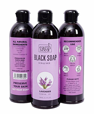 Liquid Black Soap with Lavender - blackprint.com