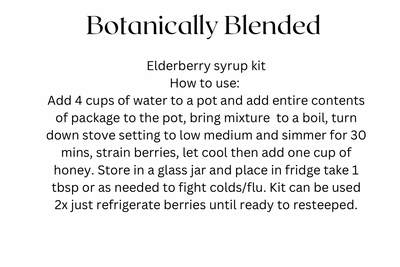 Elderberry syrup kit - blackprint.com