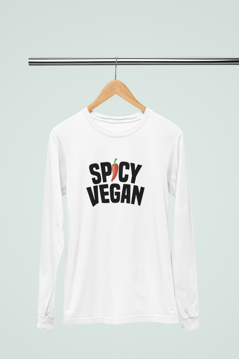 Spicy Vegan Long-Sleeve Tee - blackprint.com