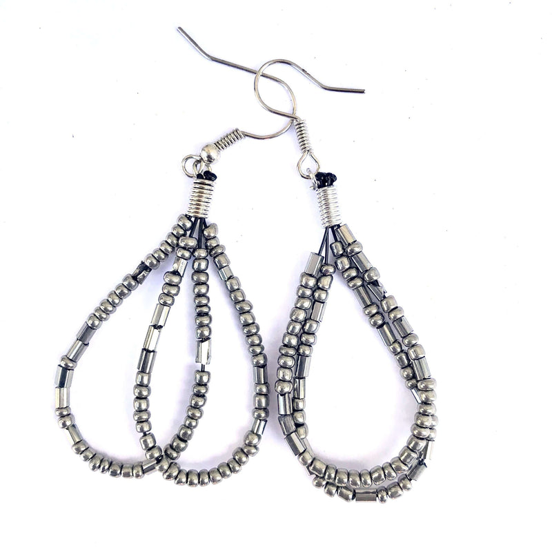 Bead earrings - blackprint.com