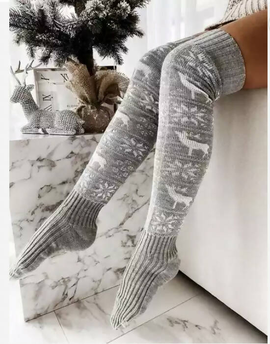 Holiday Knee High Socks - blackprint.com