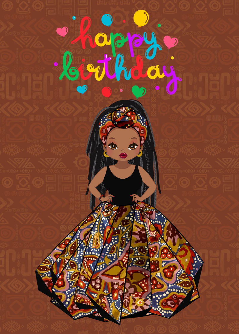 Afrocentric Birthday Girl - blackprint.com